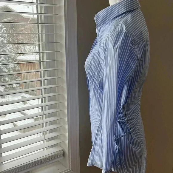 [N1/US4]Marc Cain Collections Women's  Blue Straps Blouse-NWOT - Picture 8 of 16